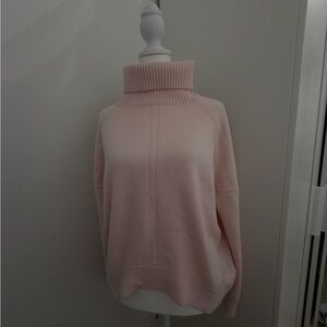 Women's Pink Turtleneck Sweater